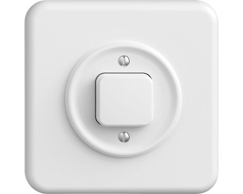 Bouton-poussoir Feller Standard Due UP S-Ö IP 20 blanc non éclairé