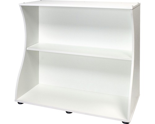 Weisses Regal mit zwei Ablageflächen für den Innenbereich