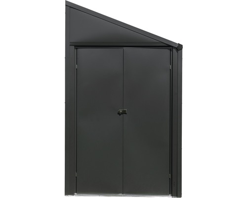 Abri de jardin métallique avec double porte