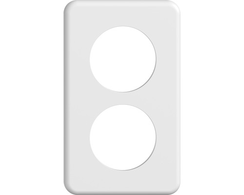 Cadre de recouvrement Feller Standard Due UP 2 fois 2x50 mm IP 20 blanc