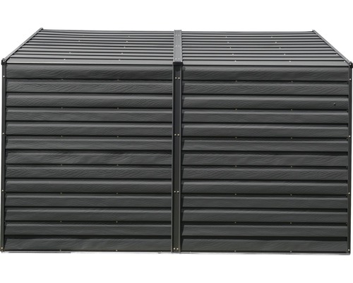 Armoire de jardin en plastique avec aspect bois horizontal