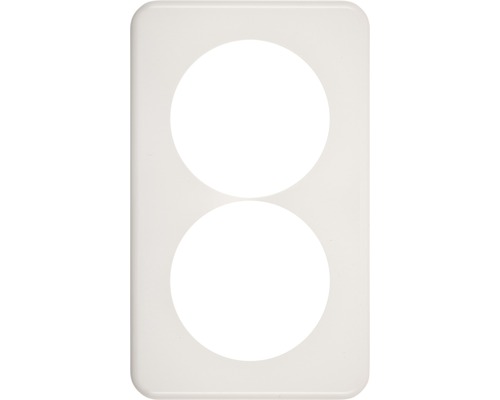 Cadre de recouvrement Feller Standard Due UP 2 fois 2x58 mm IP 20 blanc