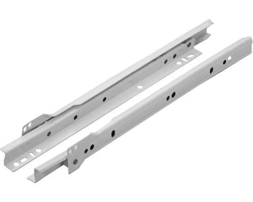 Rollschubführung Teilauszug 350 mm, weiss, 1 Paar Rollschubführung Teilauszug 350 mm, weiss, 1 Paar