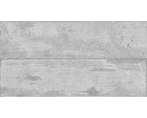 Grès cérame fin carrelage pour sol Studio gris 32x62.5 cm