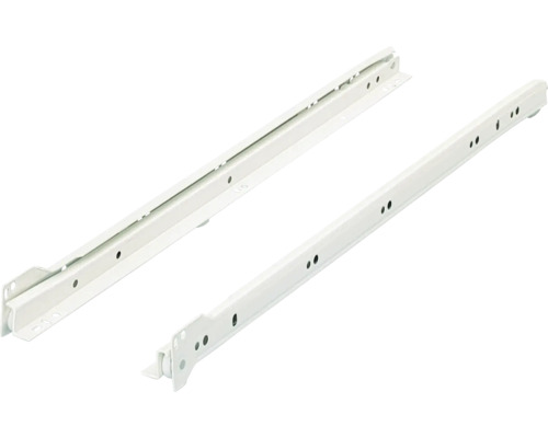 Rollschubführung Teilauszug 550 mm, weiss, 1 Paar Rollschubführung Teilauszug 550 mm, weiss, 1 Paar