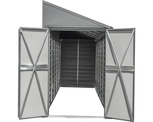 Abri de jardin ouvert avec double porte