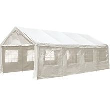 Tente de réception blanche avec fenêtres