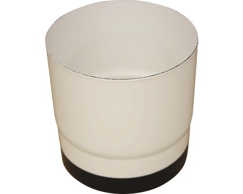 Conduit de poêle Ø 150 mm émaillé blanc 0.15 m Pot de fleurs en plastique