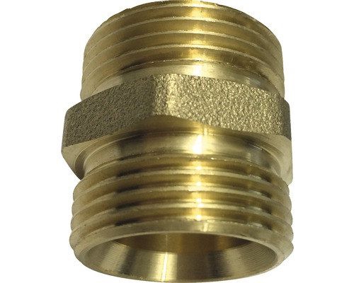 Klemm-Kupplung 3/4" ko x 3/4" ko Messing Doppelnippel mit Gewinde