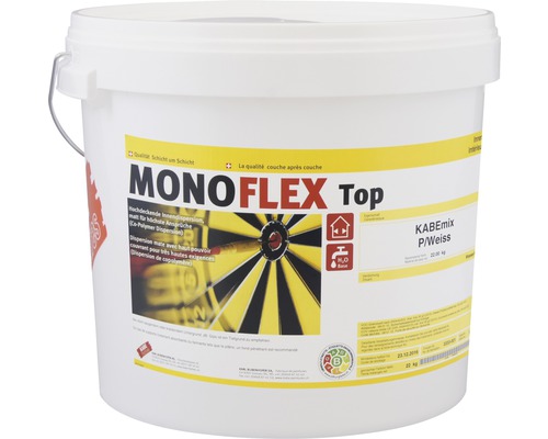 Peinture à dispersion intérieure KABE Monoflex Top blanche 20 kg