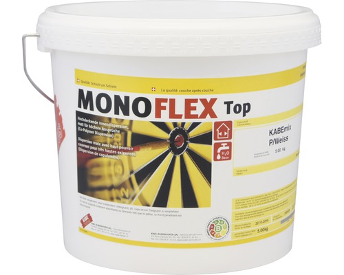 Peinture à dispersion intérieure KABE Monoflex Top blanche 5 kg