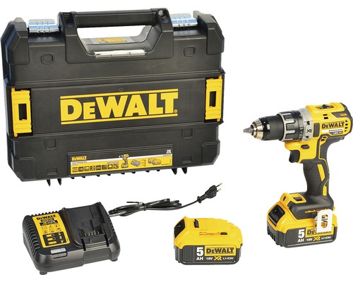 DeWalt Perceuse-visseuse sans fil DCD791P2 18 V avec 2 x batteries Li-Ion XR (5,0 Ah), chargeur et accessoires DeWalt Perceuse-visseuse sans fil DCD791P2 18 V avec 2 x batteries Li-Ion XR (5,0 Ah), chargeur et accessoires