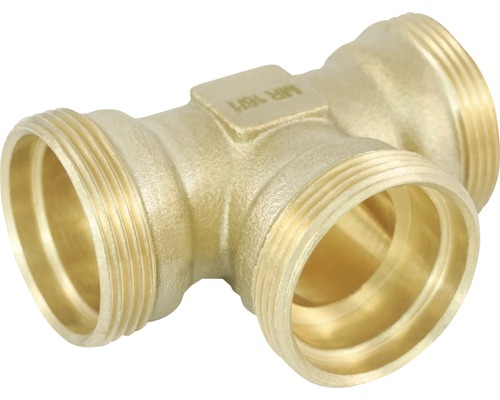 Klemm-T-Stück M32 x M32 x M32 Messing T-Stück mit Gewinde