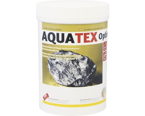 Peinture pour locaux d'habitation KABE Aquatex Optima blanc 1 kg Peinture d''intérieur Aquatex à base de silicium en seau