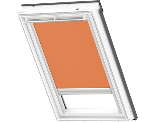 VELUX Verdunkelungsrollo uni orange solarbetrieben Rahmen aluminium DSL C06 4564S