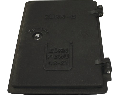 Porte de poêle en métal avec inscription Zürn