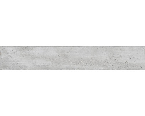 Grès cérame fin carrelage pour sol Studio gris 15x90 cm