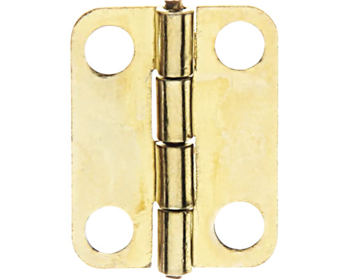 Charnière de coffre 24 x 17 mm laitonnée 4 pièces Charnière couleur laiton avec quatre trous