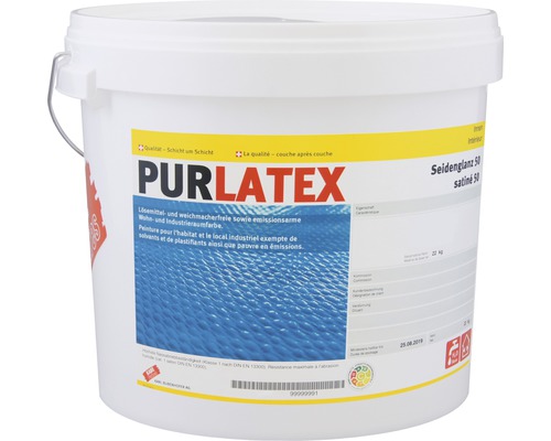 Eimer Purlatex Innenfarbe Seidenglanz 22 Kilogramm
