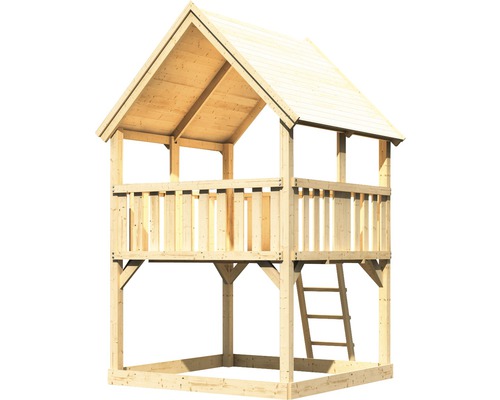Cabane de jeux en bois avec échelle pour le jardin