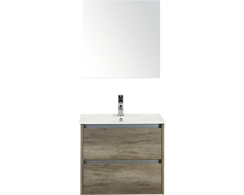 Ensemble de meubles de salle de bains Dante Nebraska oak armoire de salle de bains à miroir