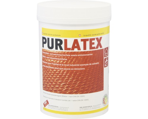 Peinture pour murs et plafonds KABE Purlatex mat 1 kg Peinture intérieure PUR Latex pour applications résidentielles et industrielles