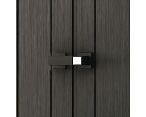 Schranktür mit Drehknopfverschluss