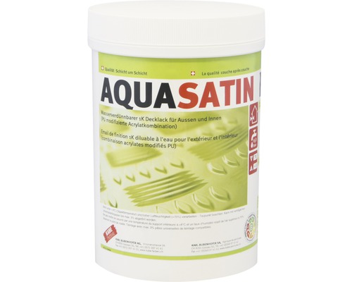 Eimer Aqua Satin 1K Decklack für Aussen und Innen