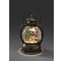 Boule à neige avec Père Noël et sapin de Noël dans une lanterne