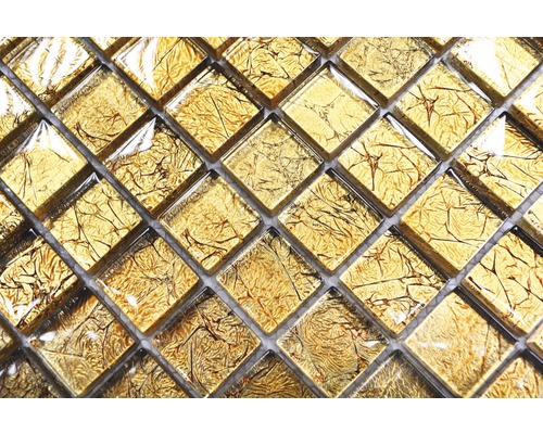 Gros plan de carreaux de mosaïque de verre carrés