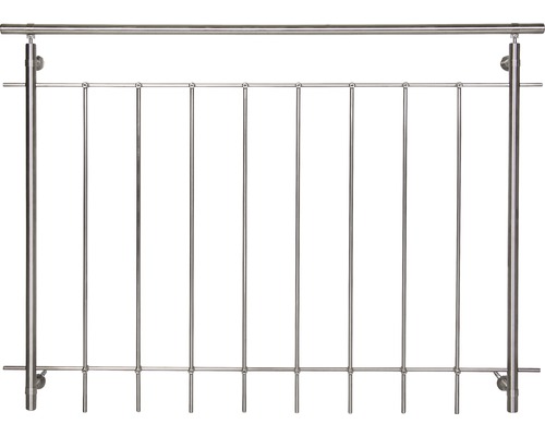 Kit de balustrade pour fenêtre à hauteur de plafond avec barres rondes verticales largeur max. 1000 mm