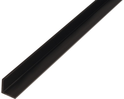 Winkelprofil PVC 10x10x1 mm, 1 m, gleichschenklig schwarz