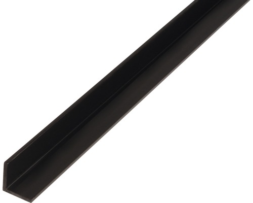 Winkelprofil PVC 20x20x1,5 mm, 1 m, gleichschenklig schwarz