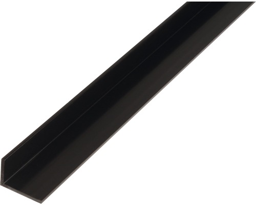 Winkelprofil PVC 25x20x2 mm, 1 m, ungleichschenklig schwarz