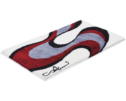 Tapis de bain rectangulaire avec motif abstrait