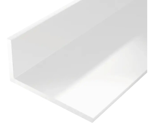 Profilé d'équerre PVC 40 x 10 x 2 mm, 1 m, isocèle blanc Profilé d'équerre PVC 40 x 10 x 2 mm, 1 m, isocèle blanc