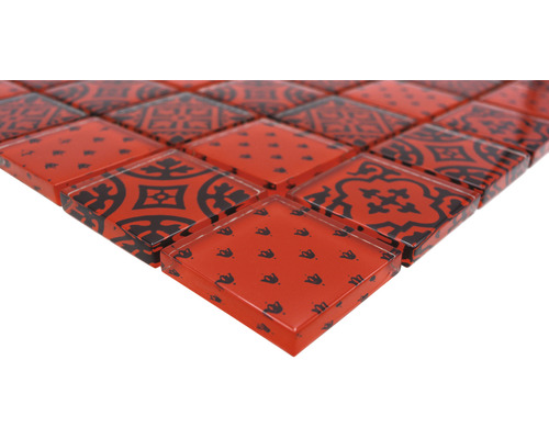 Mosaïque en verre avec motif