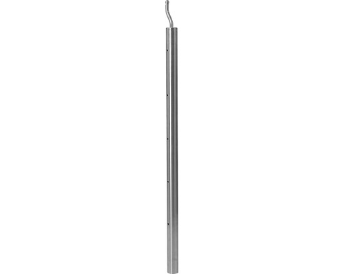 Support de balustrade V2A pour escalier ajouré h : 850 mm Ø 40 mm pour 2 trous Tuyau de descente pluviale en métal avec marquages pour l''installation