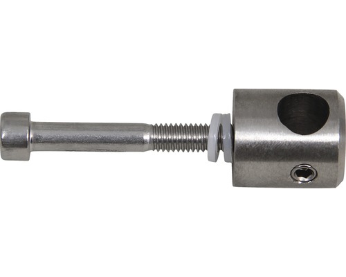 Support pour barre ronde en acier inoxydable V4A 20 mm, Ø 10 mm