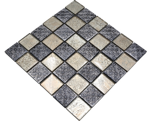 Carreau de mosaïque carré avec motif