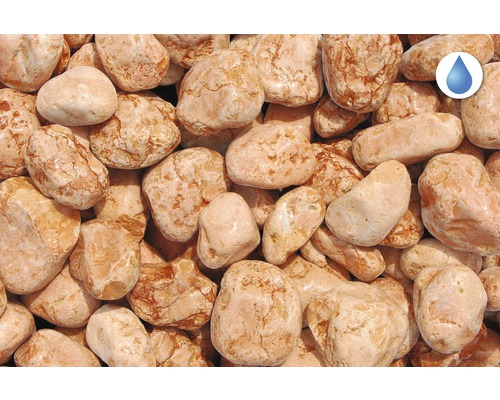 Gros plan de gravier décoratif avec une surface hydrofuge