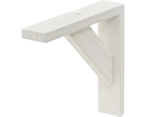 Support d''étagère en bois blanc