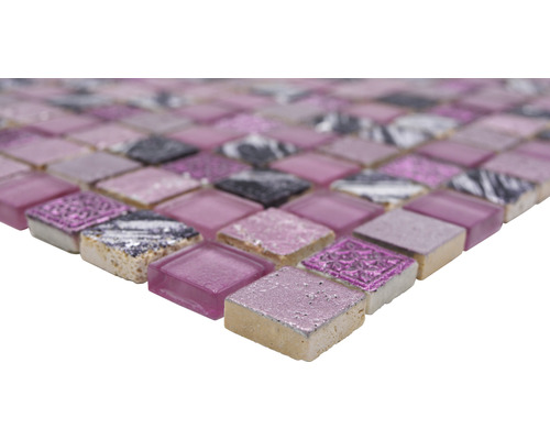 Mosaïque avec des éléments carrés en différentes versions