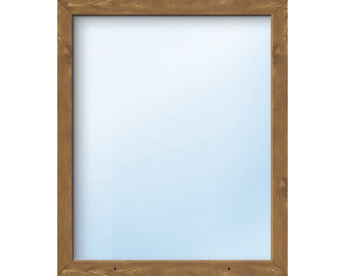 Élément fixe de fenêtre en plastique ARON Basic blanc/golden oak 1150x2100 mm