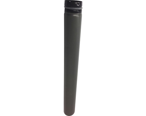Conduit de poêle à pellets Ø 80 mm 0.75 m gris fonte Gourde en acier inoxydable