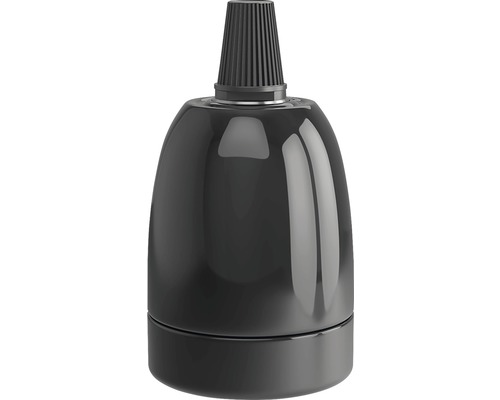 Schwarze Lampenfassung für Leuchtmittel