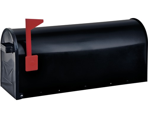 Boîte aux lettres avec drapeau rouge