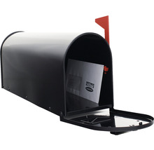 Boîte aux lettres avec porte ouverte et lettre