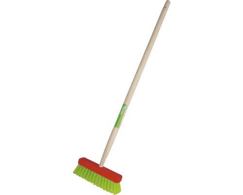 Balai de voirie avec manche en bois