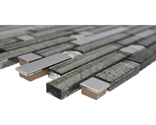 Mosaïque en verre et métal